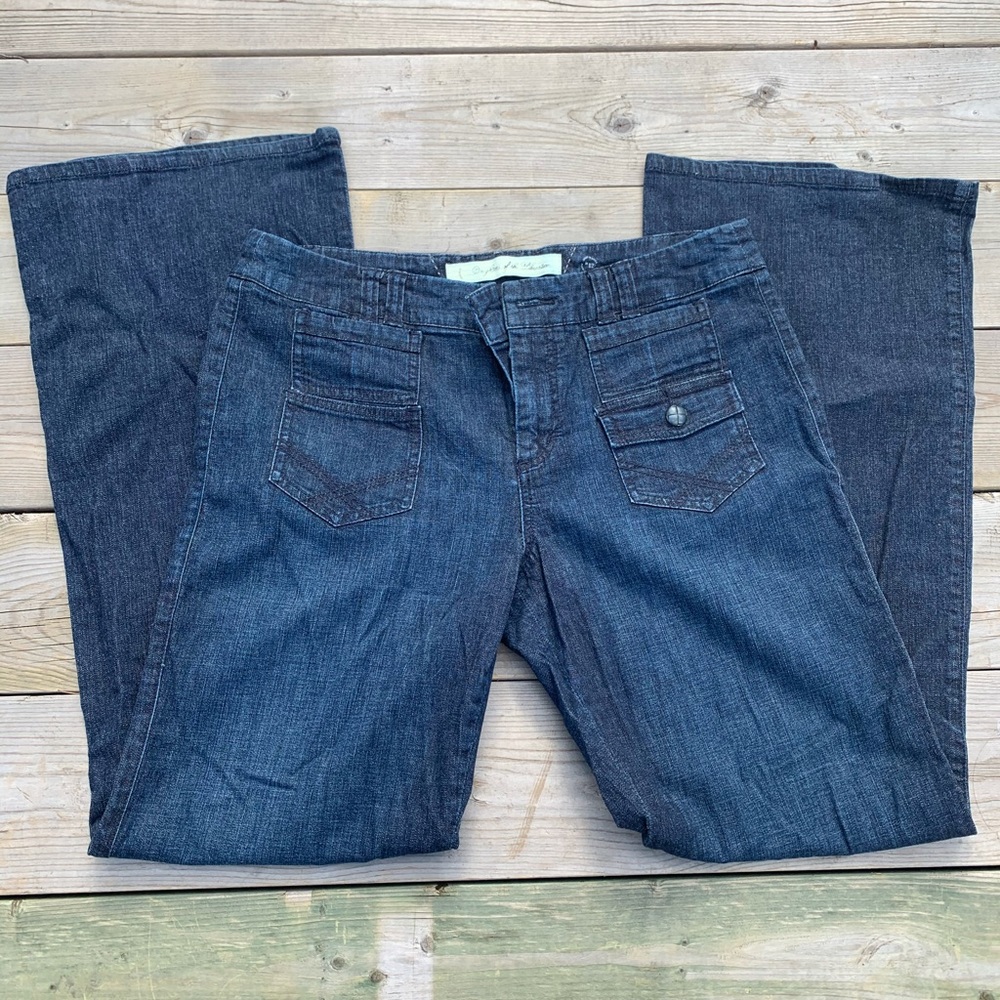 High Waist Sailor Flare Jeans